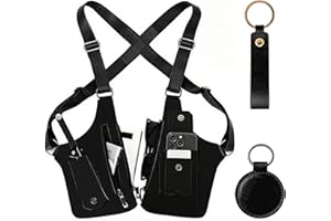 Aglacynorath Double Shoulder Armpit Bag, Premium Leather Adjustable Underarm Shoulder Bag with Adjustable Strap Anti Theft Pi