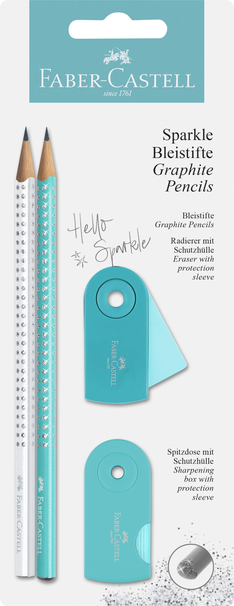 Faber-Castell Sparkle Pencil Set - Turquoise