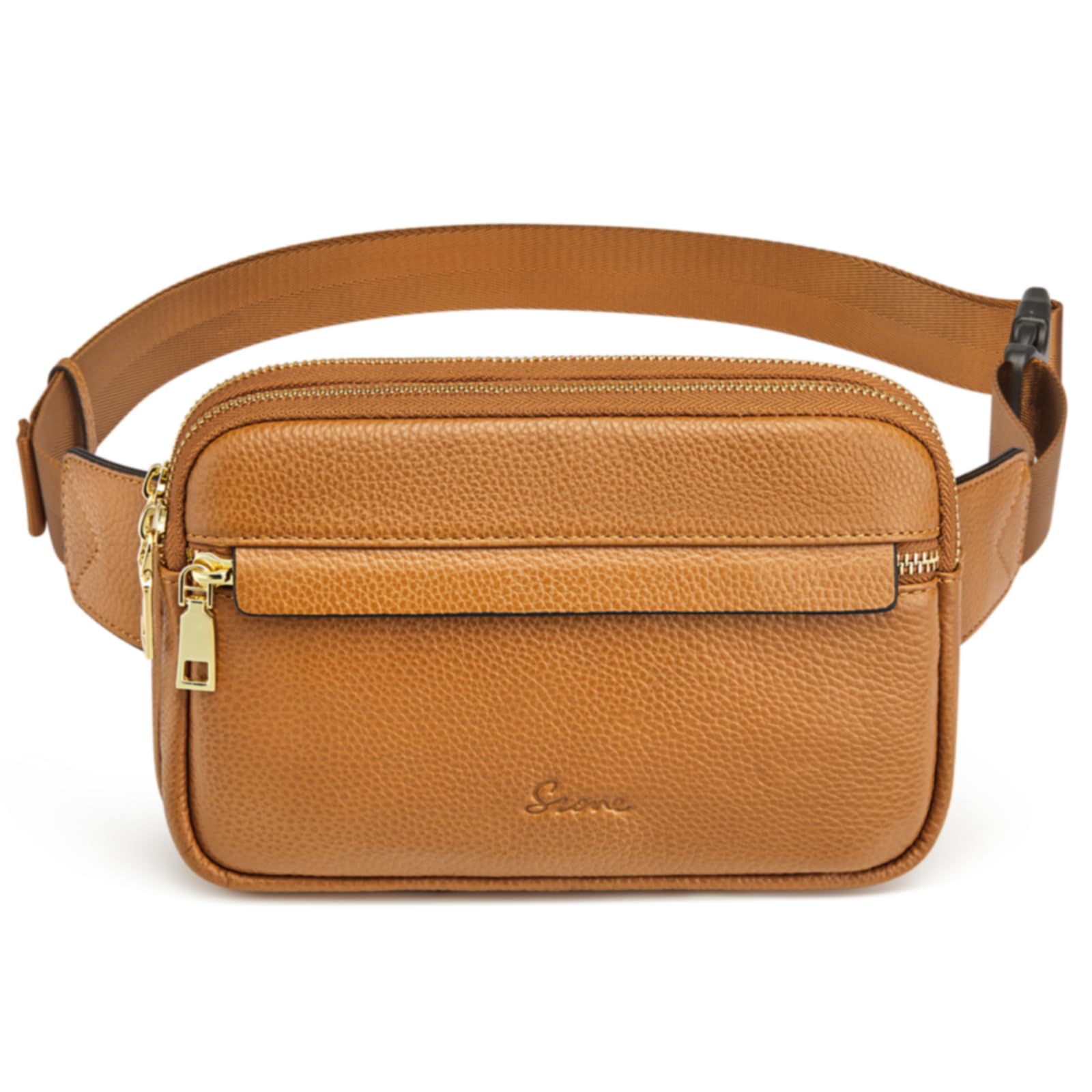 Genuine Leather RFID Blocking Sling Backpack Crossbody Bag Adjustable Strap INICAT RFID Blocking Anti-Theft Small Crossbody Sling Bags  main image 2