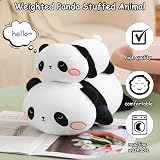 SQEQE Weighted Panda Plush 9.8 Inch Soft Plush Toy Pillow Gift view 2