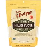 Bob's Red Mill Stone Ground Whole Grain, Millet Flour, 20 Ounce (Pack of 4)
