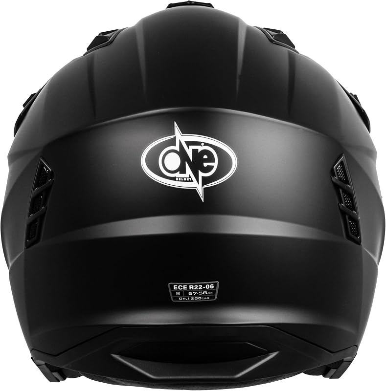 by Camamoto | Casco para Scooter y Moto, Track Jet, Negro Mate, Integral con mentonera extraíble, Homologado ECE R22-06, Talla M (57-58 cm)