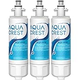 AQUA CREST 469690 ADQ36006101 Refrigerator Water Filter, Replacement for LG® LT700P®, LT700PC, Kenmore® 9690, 46-9690, Pack o