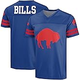 FOCO NFL Men's Officially Licensed Throwback Retro Primary Logo Game Day Football V-Neck Top