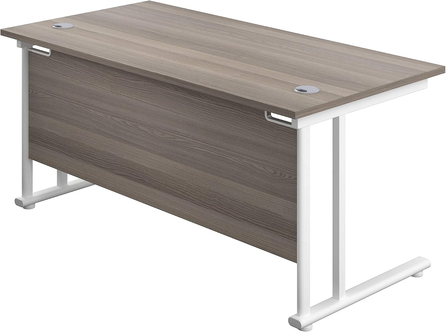 Office Hippo Heavy Duty Rectangular Cantilever Office Desk, Home Office Desk, Office Table, Integrated Cable Ports - Image 5