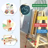 Dripex Kid’s Wooden Art Easel Double-Sided Magnetic Board 81–146 cm view 5