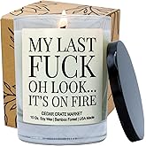 Funny Gift for Best Friend | My Last F | Office Candle Gifts for BFF, Best Friend, Women, Coworker for Retirement, Farewell, Graduation, Cool Office Decor Scented Candle - Bamboo Scented Candle