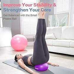 kisnbld Small Exercise Ball, 9 Inch Mini Pilates