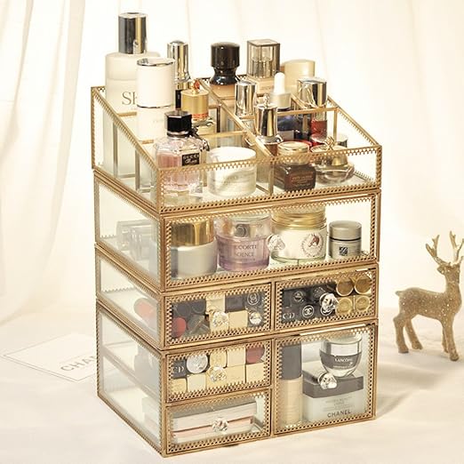 Cosmetic Storage Box Bathroom Makeup Organizer Makeup Transparent