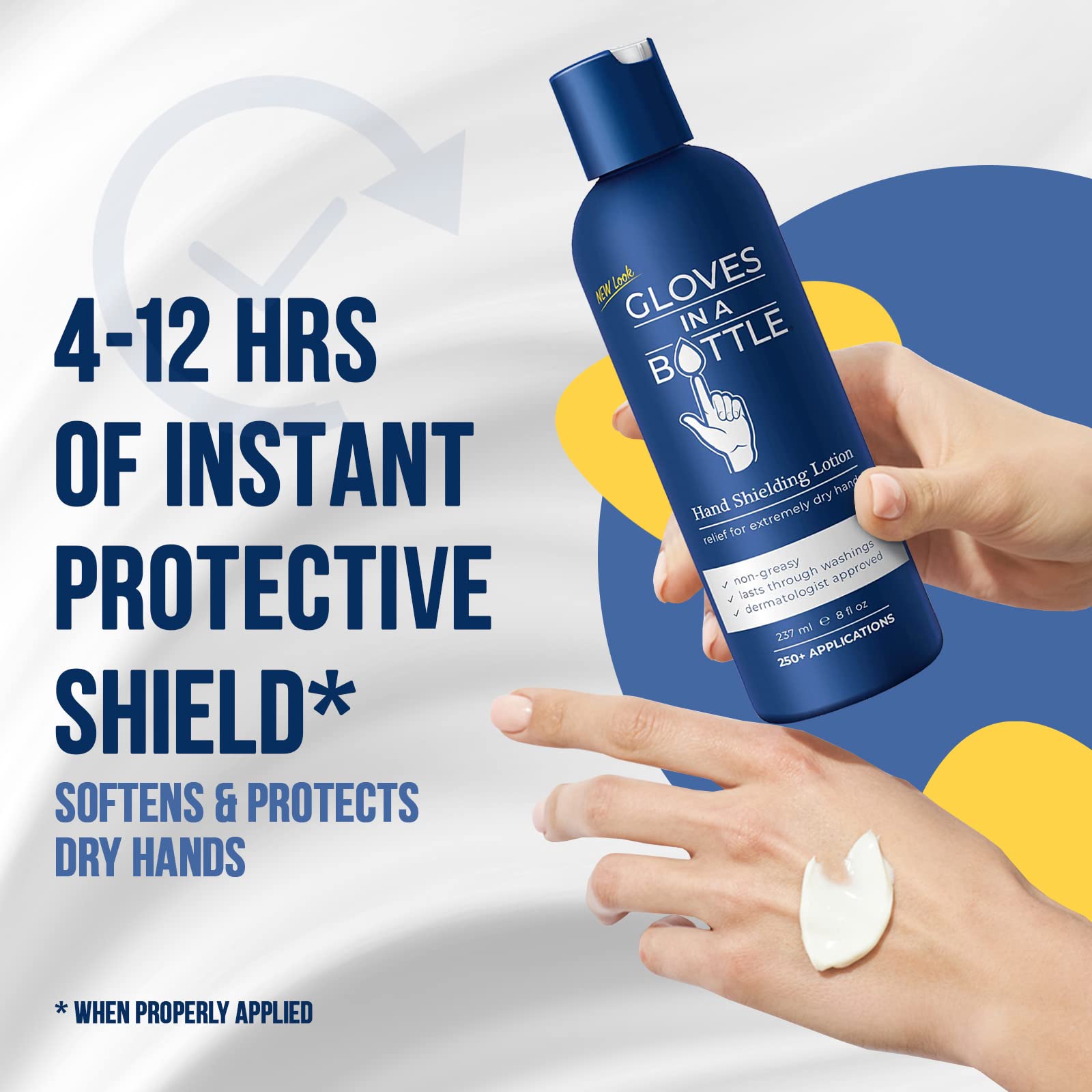 Gloves In A Bottle Shielding Lotion, Relief for Eczema and Psoriasis, 8 Fl Oz (Pack of 1)