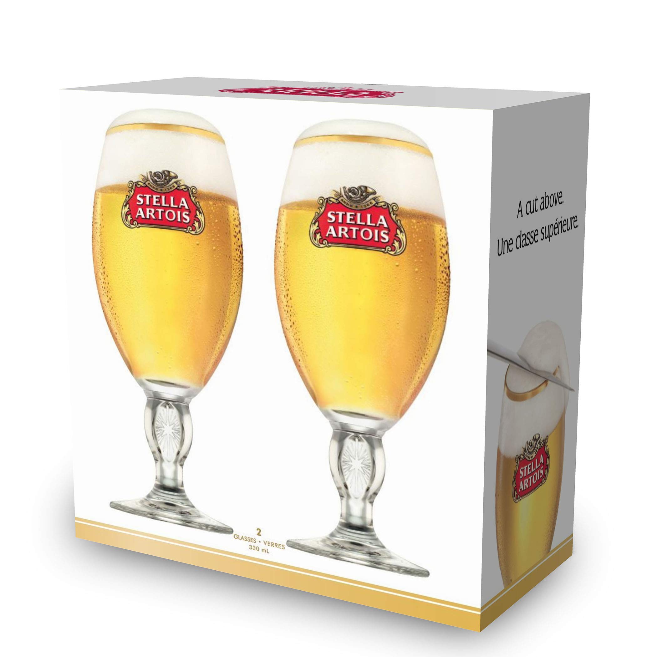 Stella Artois Chalice 2 Pack Gift Set Official Product 33 Cl 11 2 Oz Capacity Beer Glasses Buy Online In Bahamas At Bahamas Desertcart Com Productid 169625186