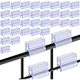 GEEHUA 36Pack Reusable Plastic Wire Shelf Label Holders, Gridwall Sign Clip Store Sale Price Tags Display Grips for Wire Rack Shopping Mall Shop Supermarket 0.98x0.78x0.43inch