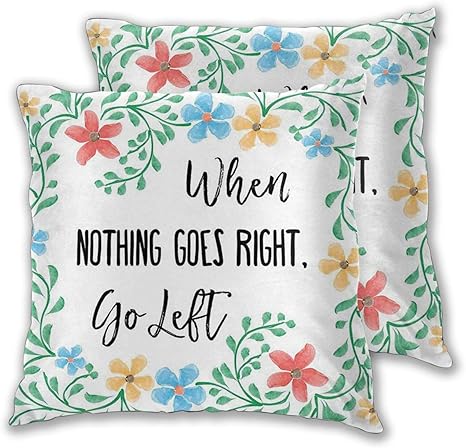 Amazon Co Jp Kimdface 座布団カバー 55cm 59cm 2枚セット 人生の知恵についての感動的なことわざと新鮮な水彩画の花のフレームおしゃれ 抱き枕カバー クッション ケース カバー 居酒屋 飲食店 業務用 ホテル クッションカバー ソファー 車用 インテリア 飾り ベッド 背