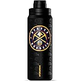 Hydrapeak x NBA Officially Licensed Denver Nuggets 26 oz Active Water Bottle with Chug Lid and Handle Reusable Stainless Steel Double Wall Insulated Sports Gift