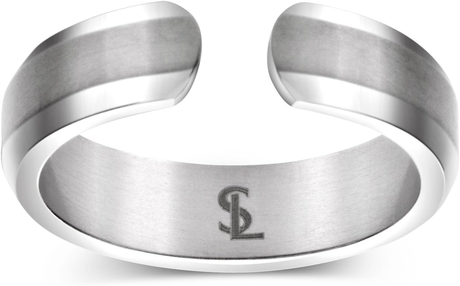 Elegant Titanium Magnetic Therapy Ring Pain Relief for Arthritis and Carpal Tunnel: Health & Personal Care