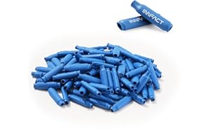 Innfact 100 Pcs Low Voltage B Connectors Wire Splices Gel Filled, Waterproof Electrical Wire Crimp Bean Type Cable Connector for Outdoor Telephone Phone Security Lighting