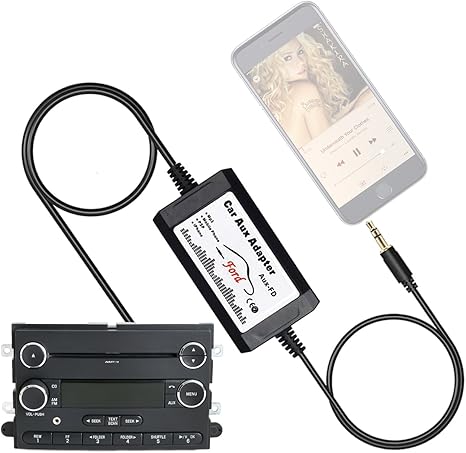 Amazon Com Apps2car Car Stereo Aux Adapter Audio Cable For Ford F150 F250 F350 F550 Edge Expedition Explorer Focus Freestyle Mustang Sport Trac Lincoln Mercury Cd Auxiliary Input Jack Adapters