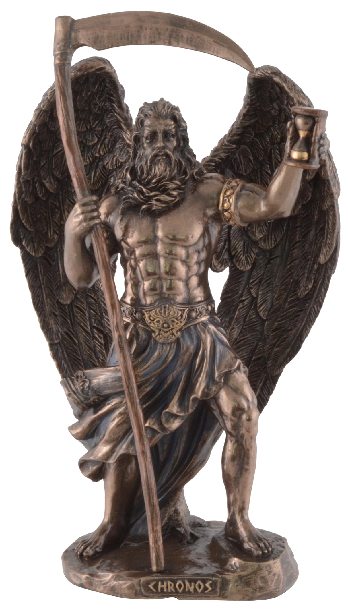 VOGLER Joh. Vogler GmbH Chronos Greek God Lord of Time with Scythe Bronzed