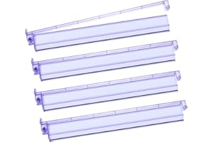 NIFLIRT Mahjong Racks with Pushers Set 4PCS Majiang Tile Holder Mahjong Accessories and Gifts (Light Purple)