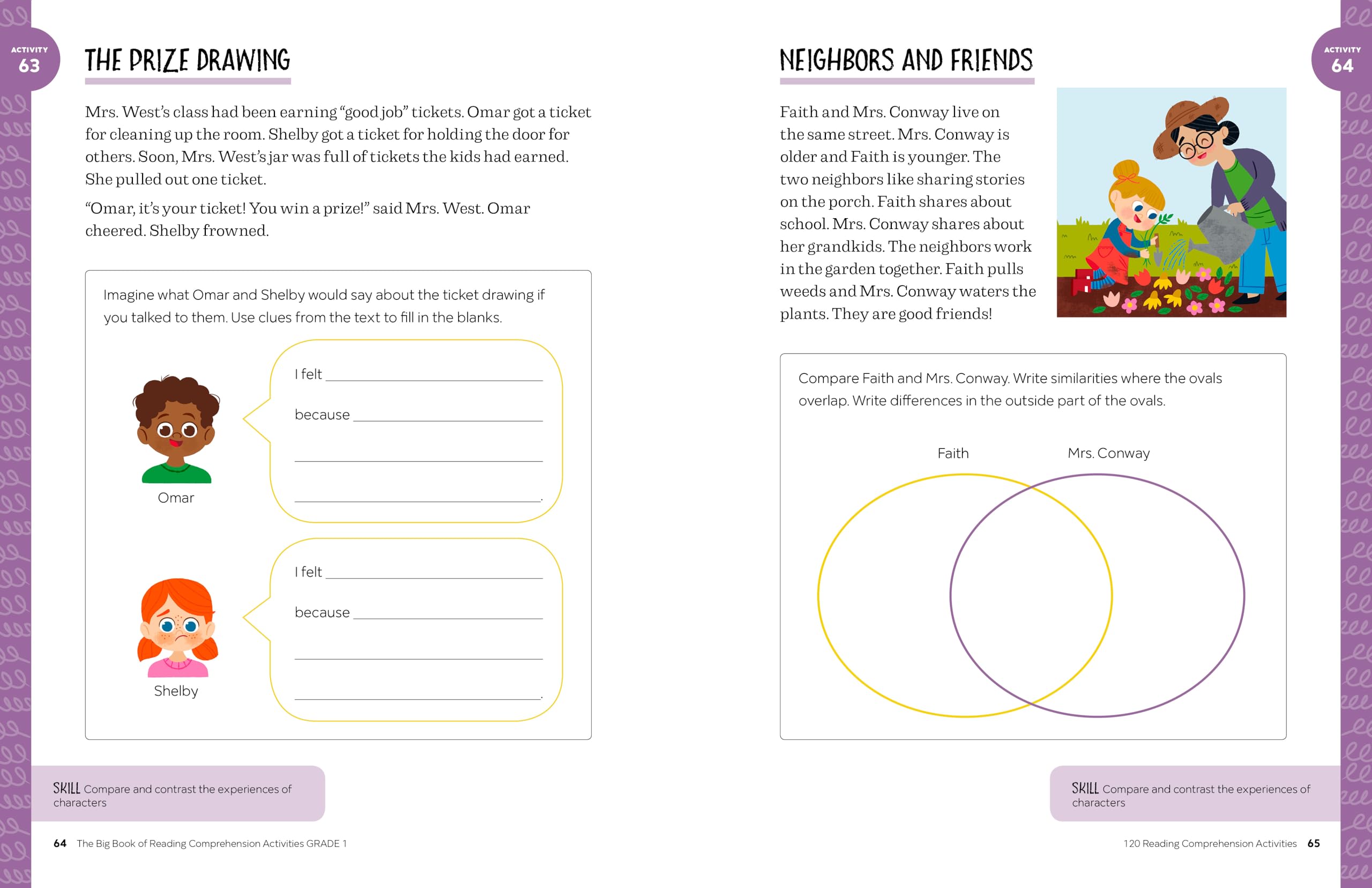 The Big Book of Reading Comprehension Activities, Grade 1: 120 Activities for After-School and Summer Reading Fun The Big Book of Reading Comprehension Activities, Grade 1: 120 Activities for After-School and Summer Reading Fun Paperback Spiral-bound