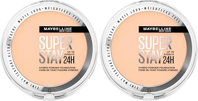 Maybelline SuperStay 24H Hybrid Powder Foundation Medium to Full 2 Pack 10