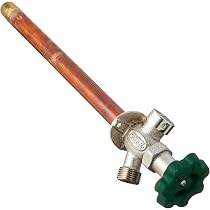 Prier P-164D16 Quarter-Turn Frost-Free Anti-Siphon Outdoor Hydrant - 16-Inch Brass Silcock For Garden & Yard