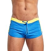 MIZOK Mens 3" Colorblock Workout Running Shorts Bodybuilding Gym Quick Dry Athletic Shorts