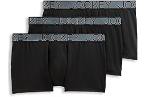 Jockey Men's Underwear Active Microfiber 2.5" Trunk - 3 Pack