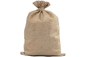 Zplontya Large Burlap Bags 20x30 Inch Natural Jute Single Burlap Sacks, Reusable Plant Grow Bags Root Vegetable Holders, Strong Potato Sacks for Gardening Planting Food Storage,Outdoor Games for Kids