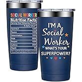 BIRGILT Social Worker Gifts for Women, Men - Social Worker Appreciation Gifts - Christmas Birthday Graduation Gift Ideas for Bsw Msw Dsw - 20oz Tumbler