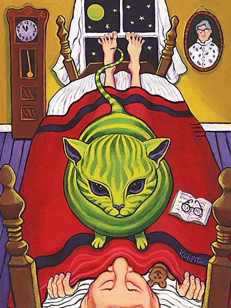 Funny Cat Alien Abduction Theory Art Print - Korpita