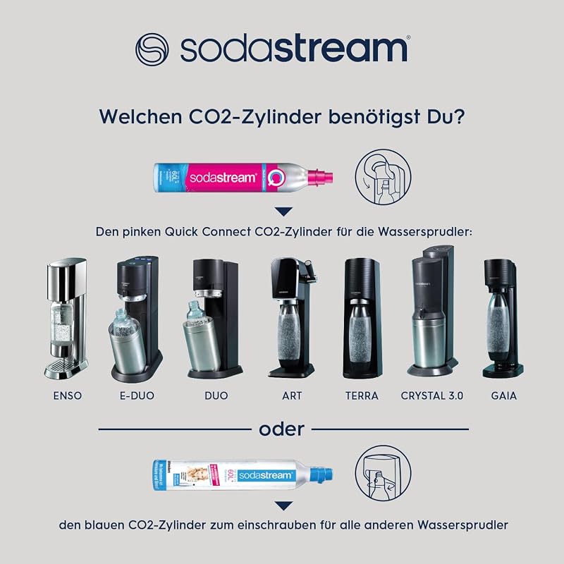 ENSO Wassersprudler - 1L Sprudlerflasche, Edelstahl, Silber