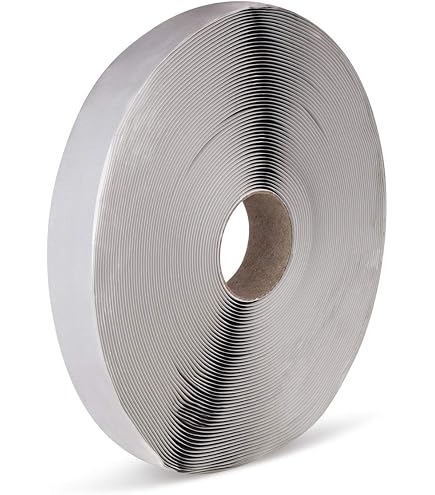 Gray Butyl Tape 1/16 X 1/2 X 50 Feet – Non-Hardening Sealant Tape For Windows, Doors, RV, Vents, Waterproofing