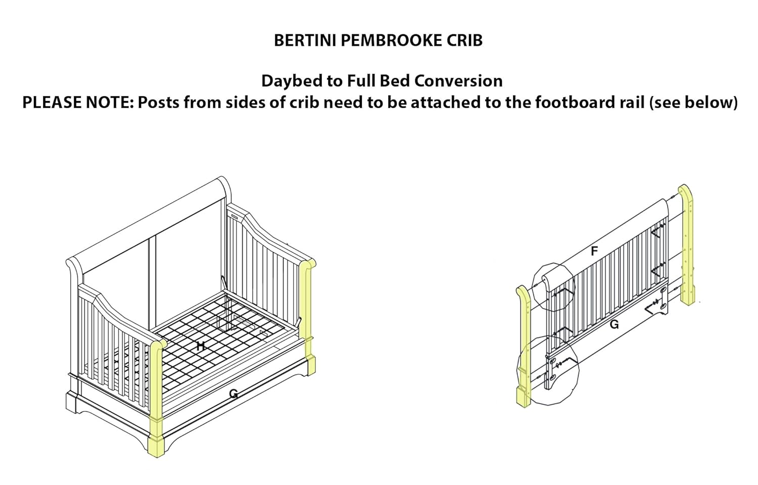 bertini castlebrook crib