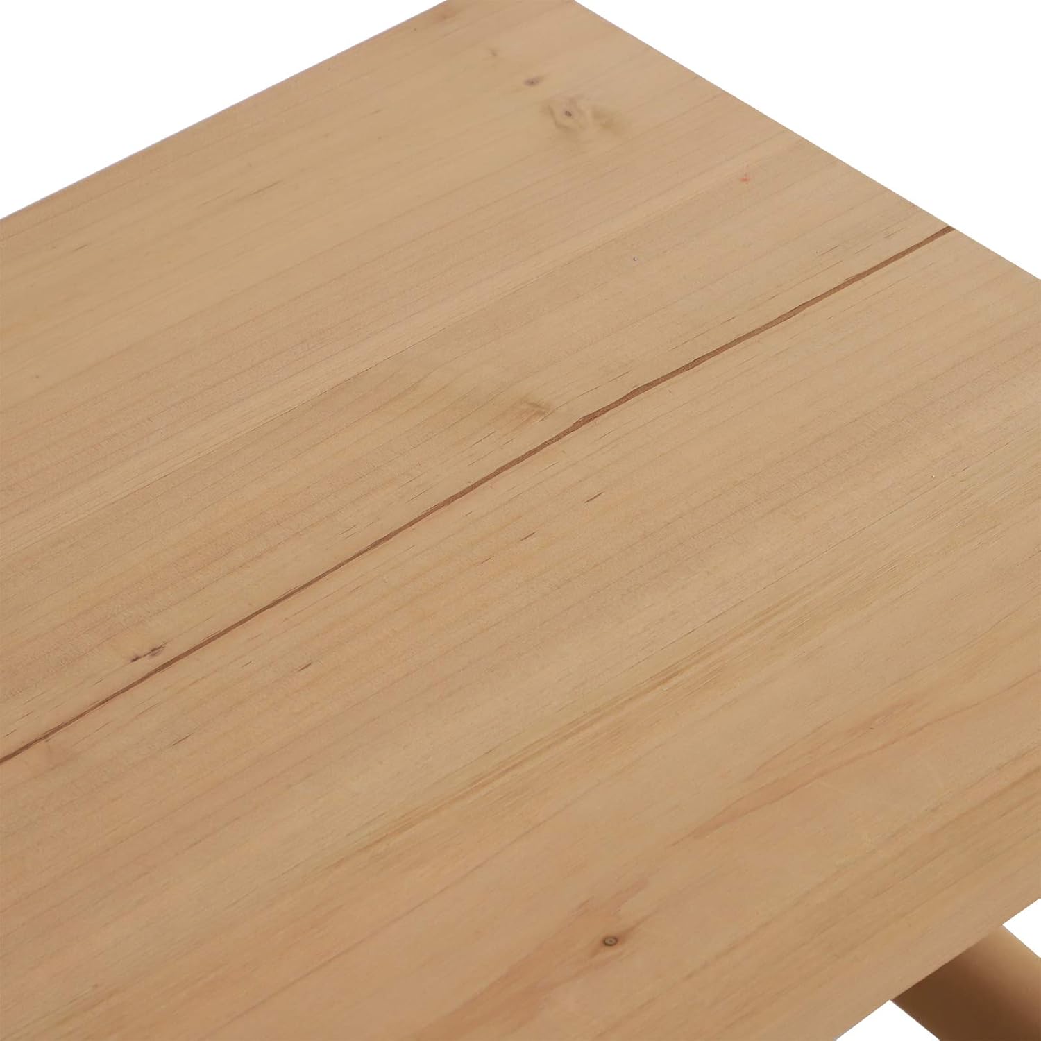 Outsunny Mesa de Centro para Jardin Mesa Auxiliar Cuadrada de Madera