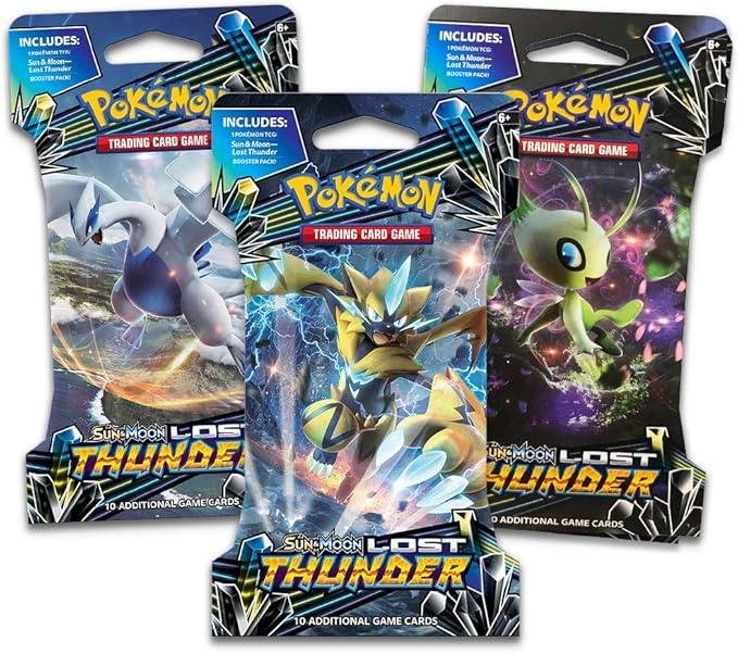 Amazon ポケモン Tcg サン ムーン ロストサンダー ブースターパック3枚 カード3枚パック 210枚以上 カード収集 トレカ 通販