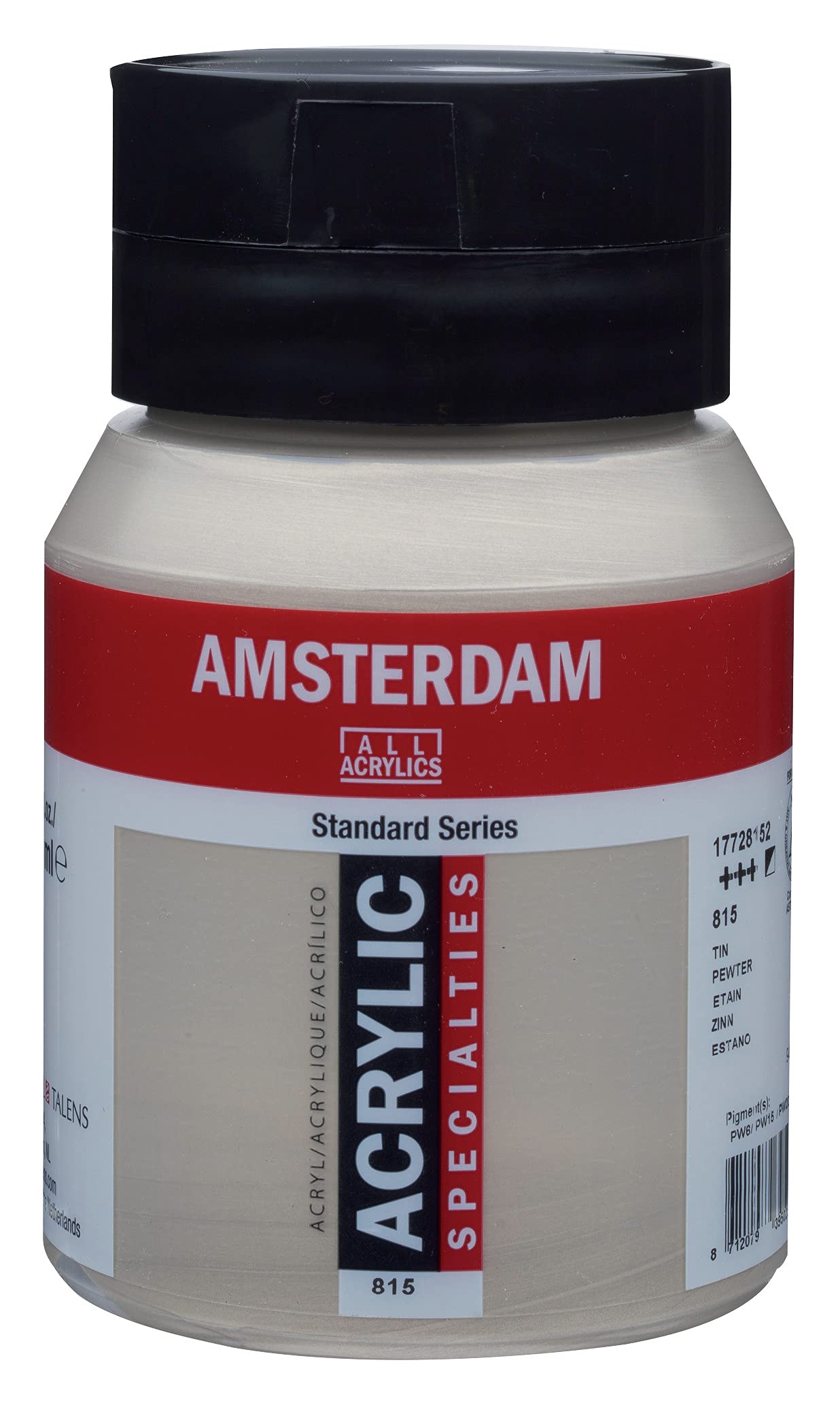 Amsterdam Standard Series Acrylic Jar 500 ml Pewter 815 (17728152)