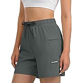 Women's Hiking Cargo Casual Shorts 6 inches Lightweight Quick Dry Athletic Shorts for Golf Workout Travel Summer 2025