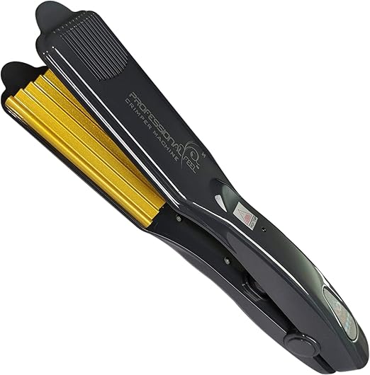 TechHark Professional Feel Neo Tress Pro Hair Crimper Without Damage for Girls (Black and Grey)
