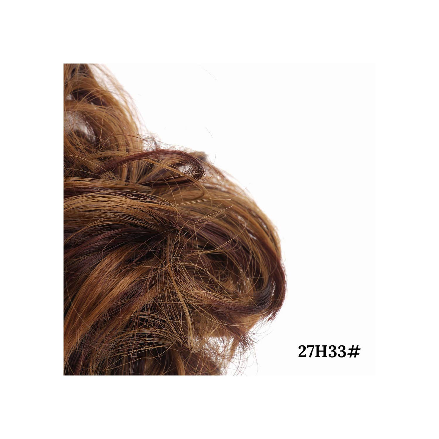 Amazon Com 2pcs Afro Curly Chingon Half Up Messy Bun Hair