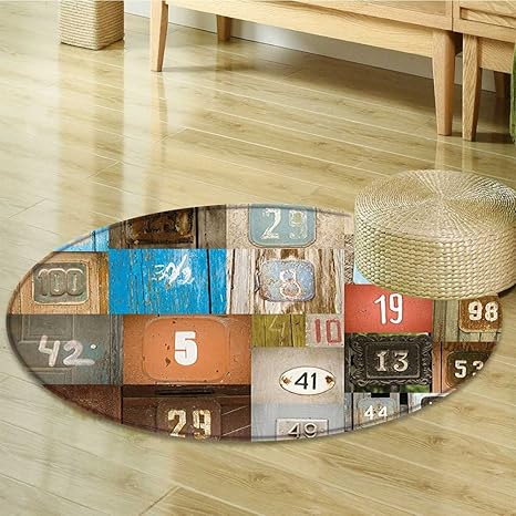 Amazon Com Round Rugs For Bedroom Rusty Metal Apartment
