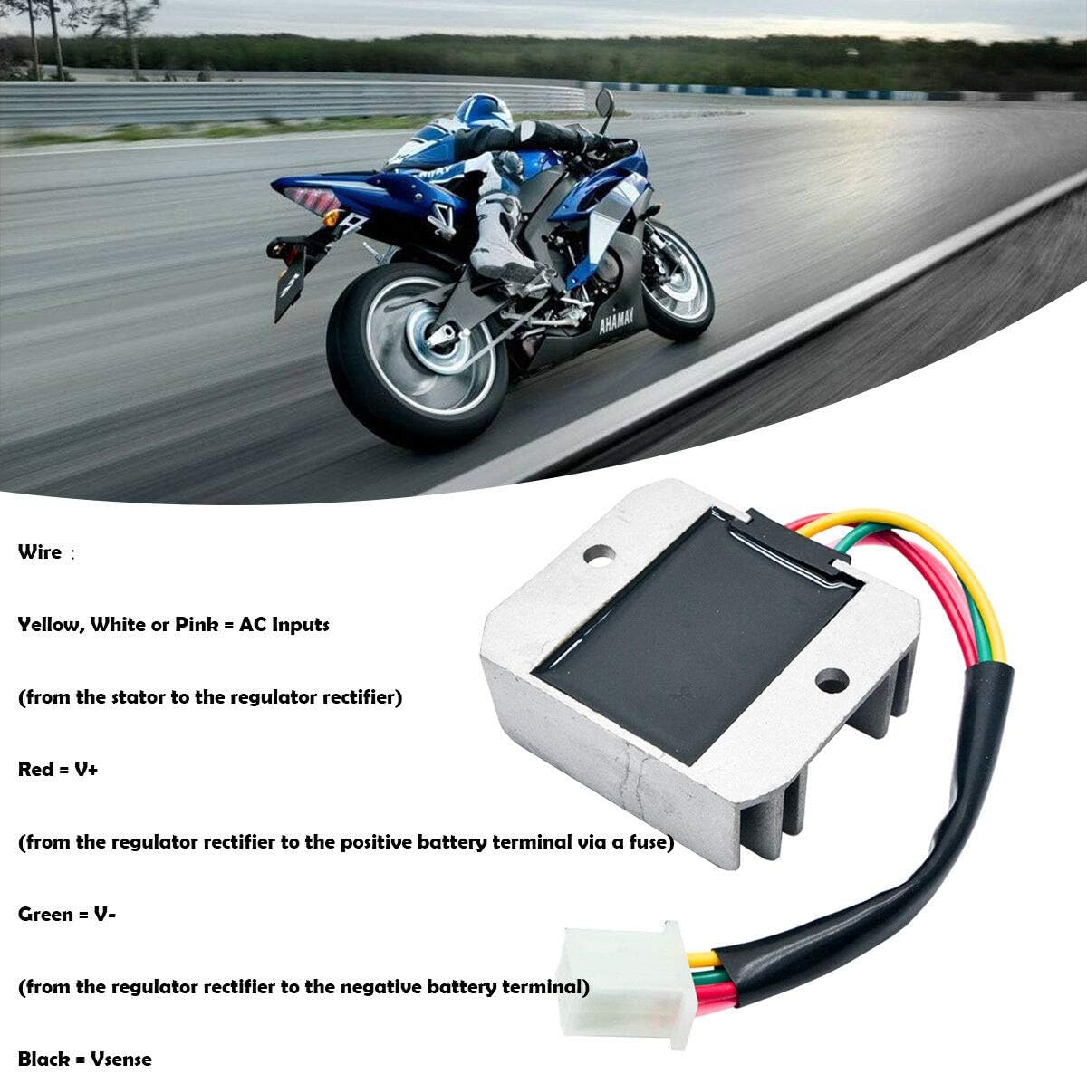 Regolatore Moto Keenso 12V - 4 Fili Per 150-250cc - Foto 5