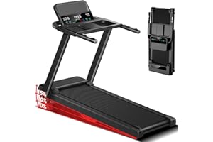 LONTEK Treadmills for Home, 15% Incline Treadmill, Folding Treadmill Filpped Screen and Heart Rate Sensor, 3.0HP Quiet Brushless Dual Cushion System, 300lbs Weight Capacity