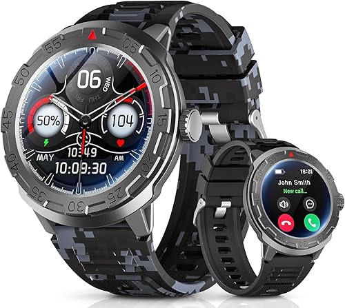 Smart Watch for Android iOS, Bluetooth Call, 100+ Sports Modes