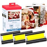 Compatible with Canon Selphy CP1500 CP1200 Ink and Paper | Compatible with Canon Selphy CP1500 CP1300 CP1200 CP1000 CP910 CP900 CP820 CP810 CP800 Wireless Compact Photo Printer.