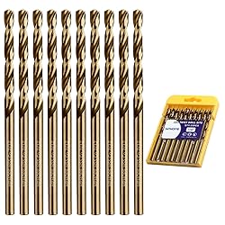 7/32 Inch Cobalt Drill Bits 10Pcs - HPHOPE M35 HSS