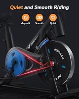MERACH Exercise Bike with LED Display and App Connectivity 300lb Capacity view 3