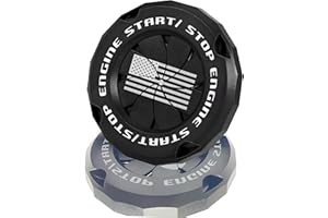 ERARISE Push Start Button Cover,Rotary Car Engine Start Stop Button Cover Protector, Cool Car Accessories Interior Decor Sticker Motorcycle Key Ignition Switch Cover