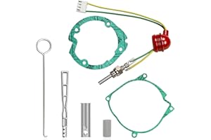 JWEELY Diesel Heater Glow Plug Repair Kit, 12V 24V 5KW 8KW Parking Diesel Heater Glow Ignition Plug Kit with Filter, Car Heater Repair Parts Fit, Diesel Heater Accessories