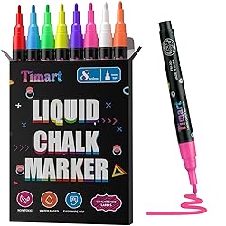 Timart Extra Fine Tip Chalk Markers